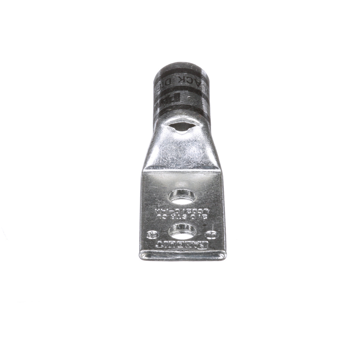 Panduit LCD2/0-14A-X | Pan-Lug Comp. Lug, 2/0, Tin Plt Copper, Strt, Two 1/4" Stud, PK10