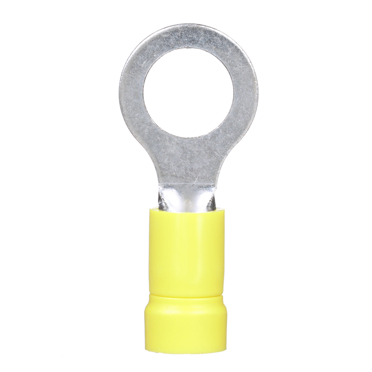 Panduit PV10-56R-D | Pan-Term Ring Terminal, Yellow, Vinyl, 10-12 AWG, 5/16" Stud, PK500