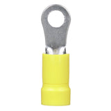 Panduit PV10-8R-L | Pan-Term Ring Terminal, Yellow, Vinyl, 10-12 AWG, PK50