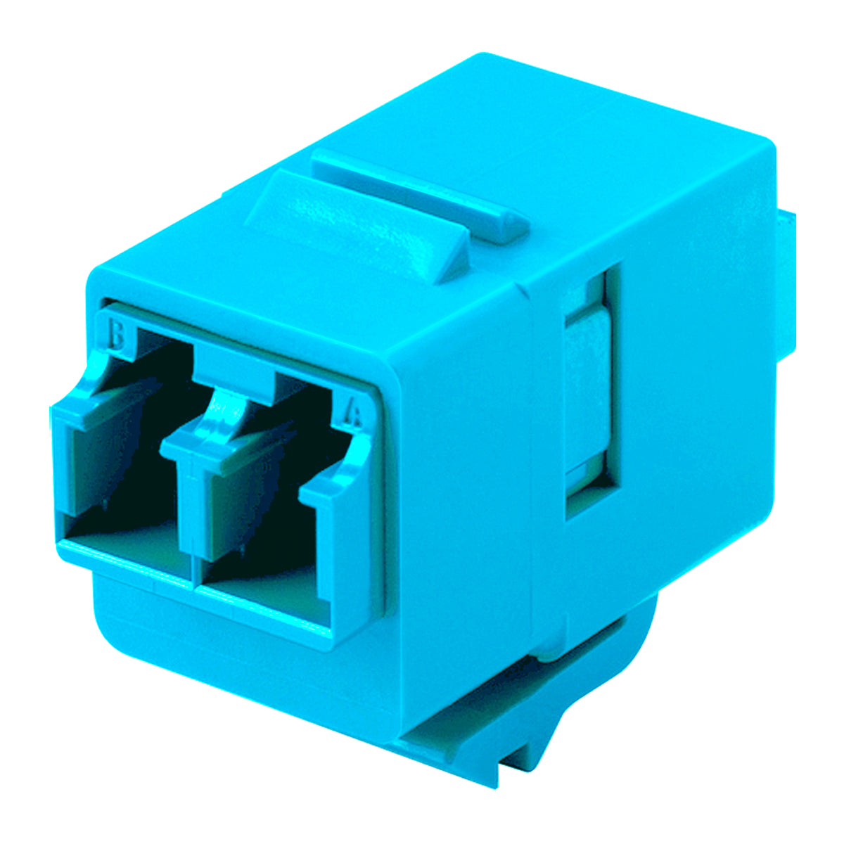 Commscope 1933286-6 | Fiber Optic Insert Adapter, LC, duplex, singlemode/multimode, aqua