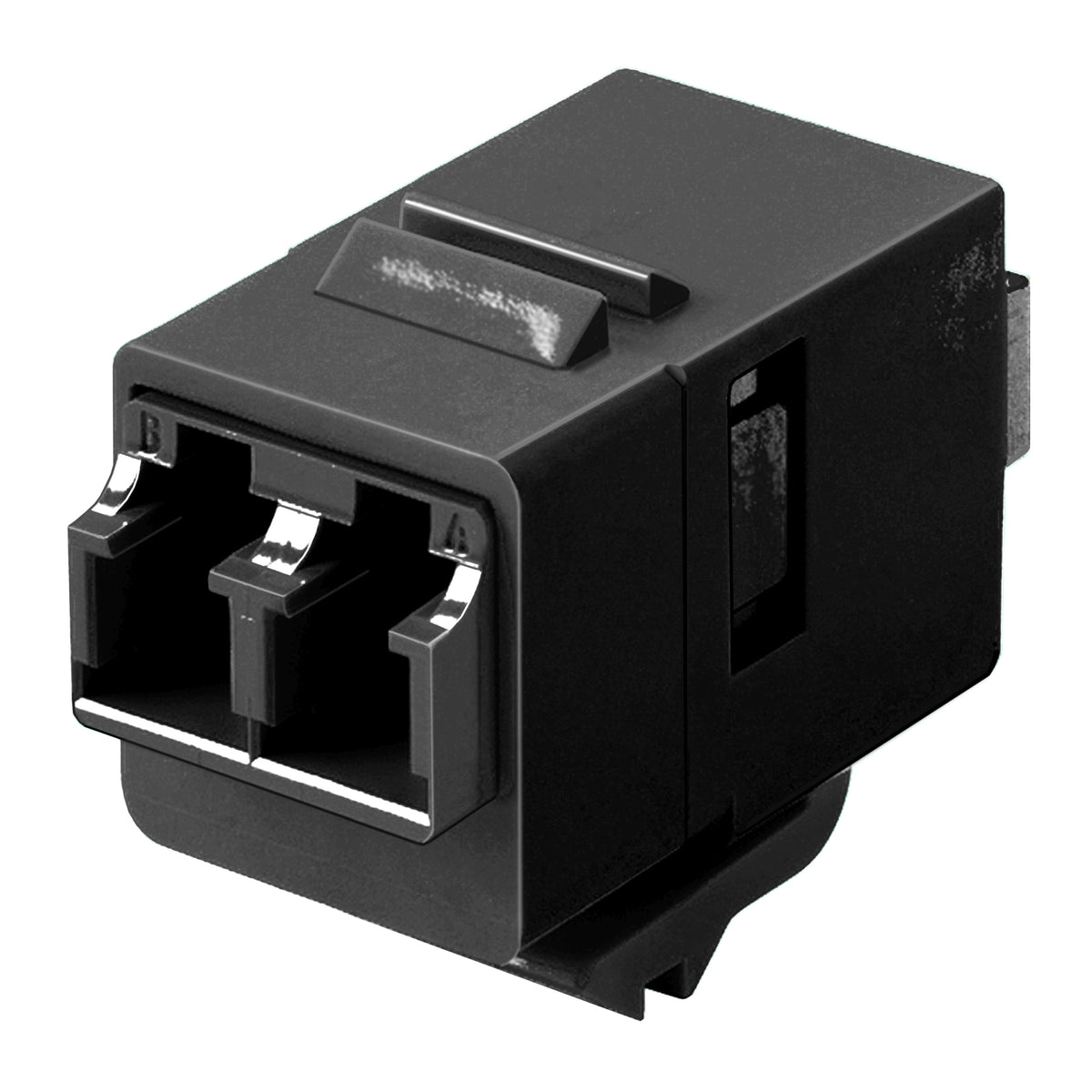 Commscope 1-1933286-1 | Fiber Optic Insert Adapter, LC, duplex, singlemode/multimode, black