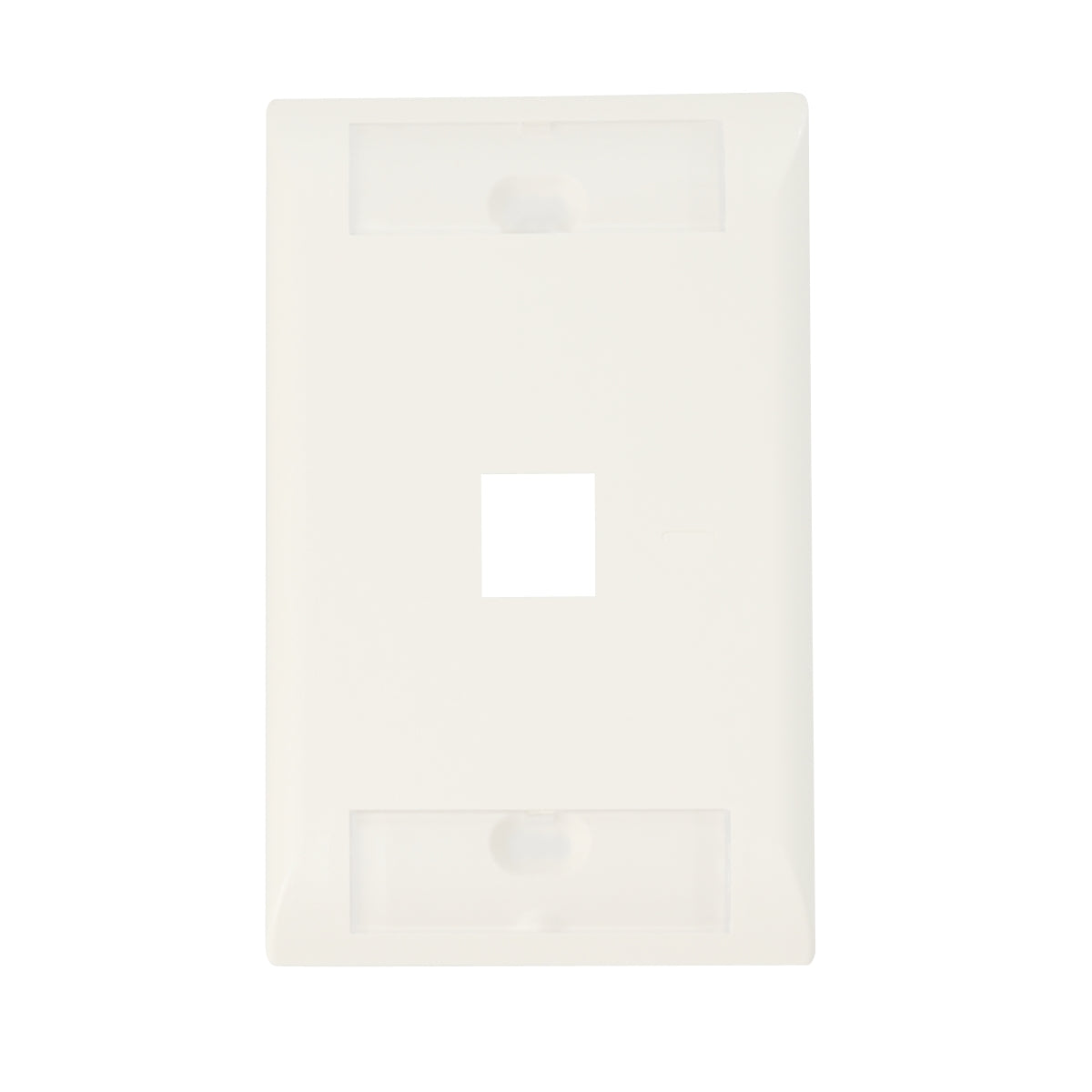 Commscope 1-2111036-3 | Faceplate Kit, labeled, 1-gang, 1 port, alpine white