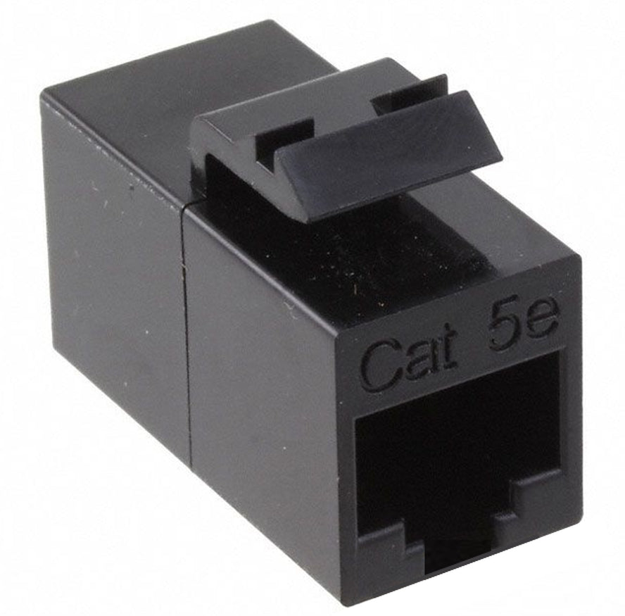 Commscope 2111121-1 | SL Series RJ45 Coupler, Category 5e, unshielded, in-line, black