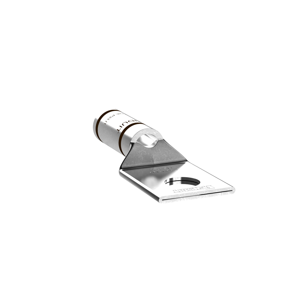 Panduit LCA2-14-Q | Pan-Lug Comp. Lug, 2, Tin Plt Copper, Strt, One 1/4" Stud, PK25