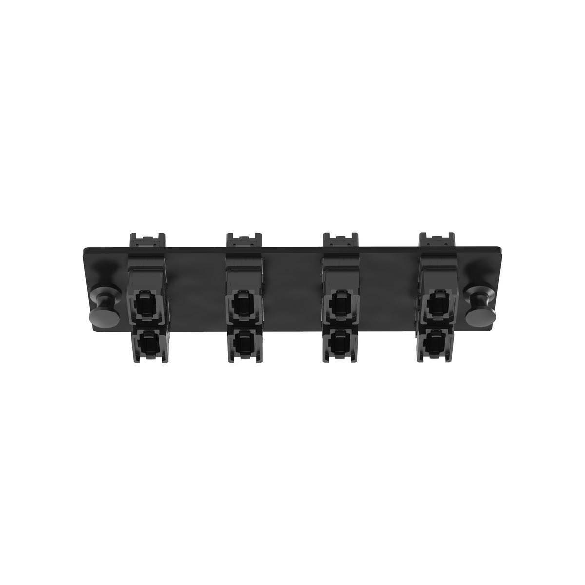 Panduit FAPH0812BLMPO | Opticom FAP, 8 Key-Up/Key-Down MPOs, Type A, Black, Horizontal