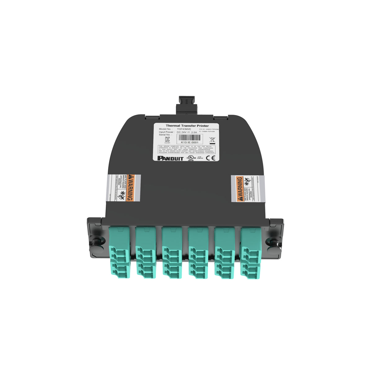 Panduit FC2ZN-24-10AF | OptiCom MPO-LC Fiber Cassette OM4, 24 Fiber, Method A