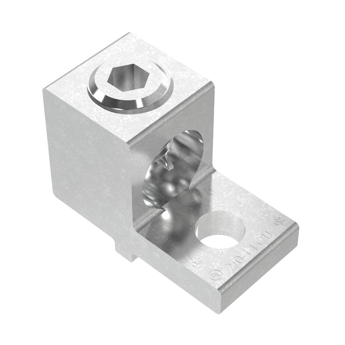 Panduit CLMAR2/0-14-Q | Pan-Lug Mech. Lug, Anti-Rotational, Tin Plt Copper, PK25