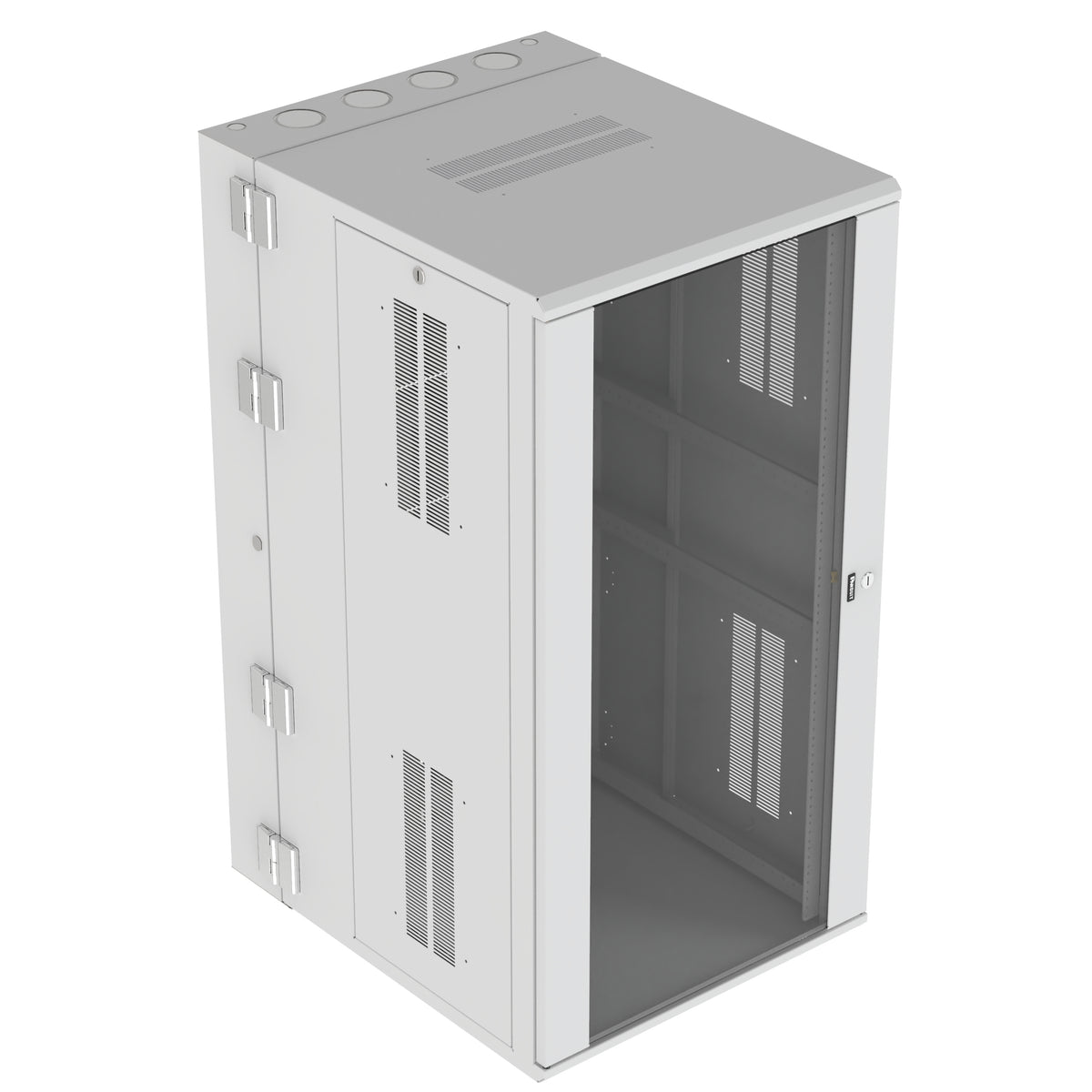Panduit PZWMC2630WH | Wall Mount Cabinet, 26RU, 30" Depth, Windowed Door, White