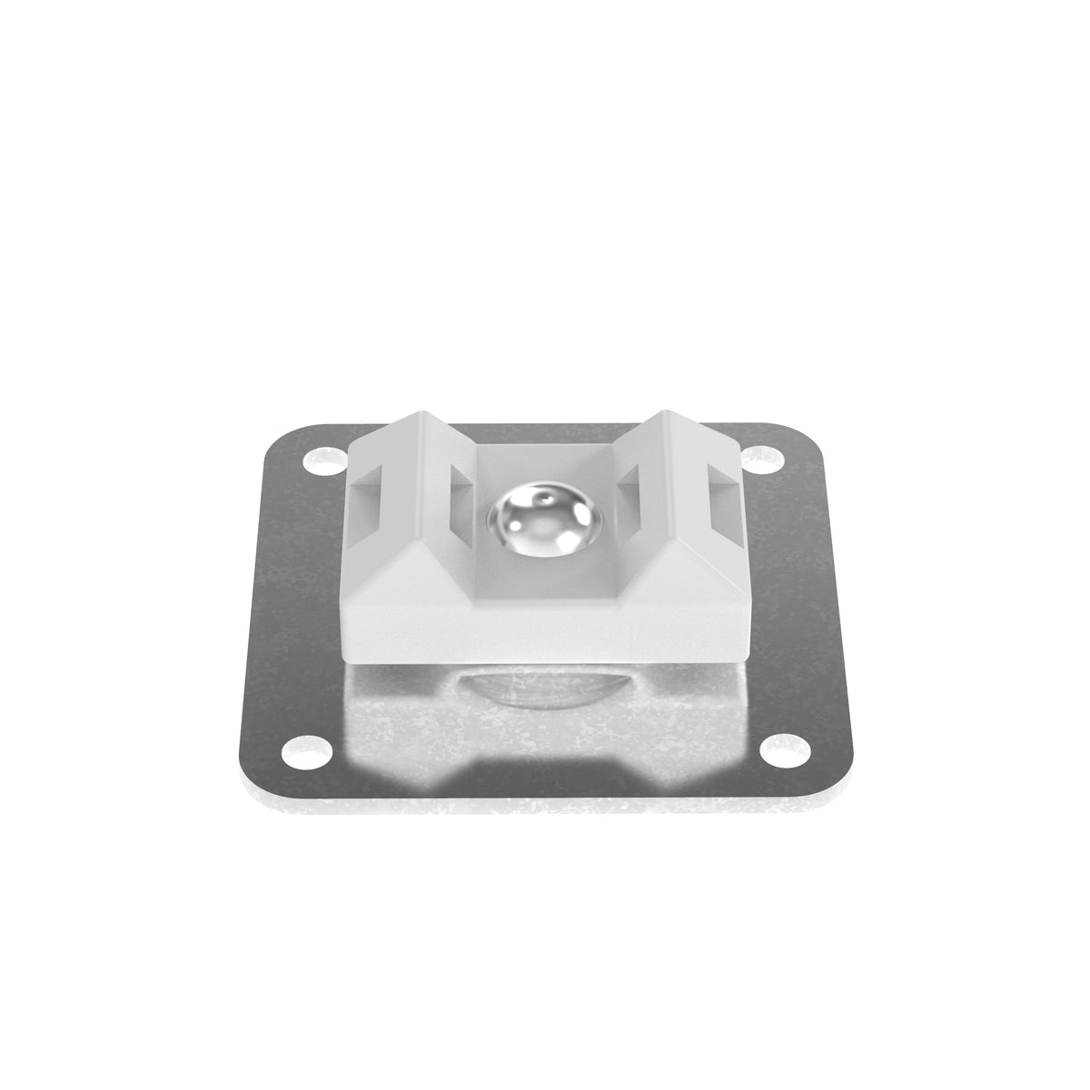 Panduit ASMS-A-X | Cable Tie Mount, Natural, PA6.6, Two-Part Epoxy, 1.125x1.125", PK10