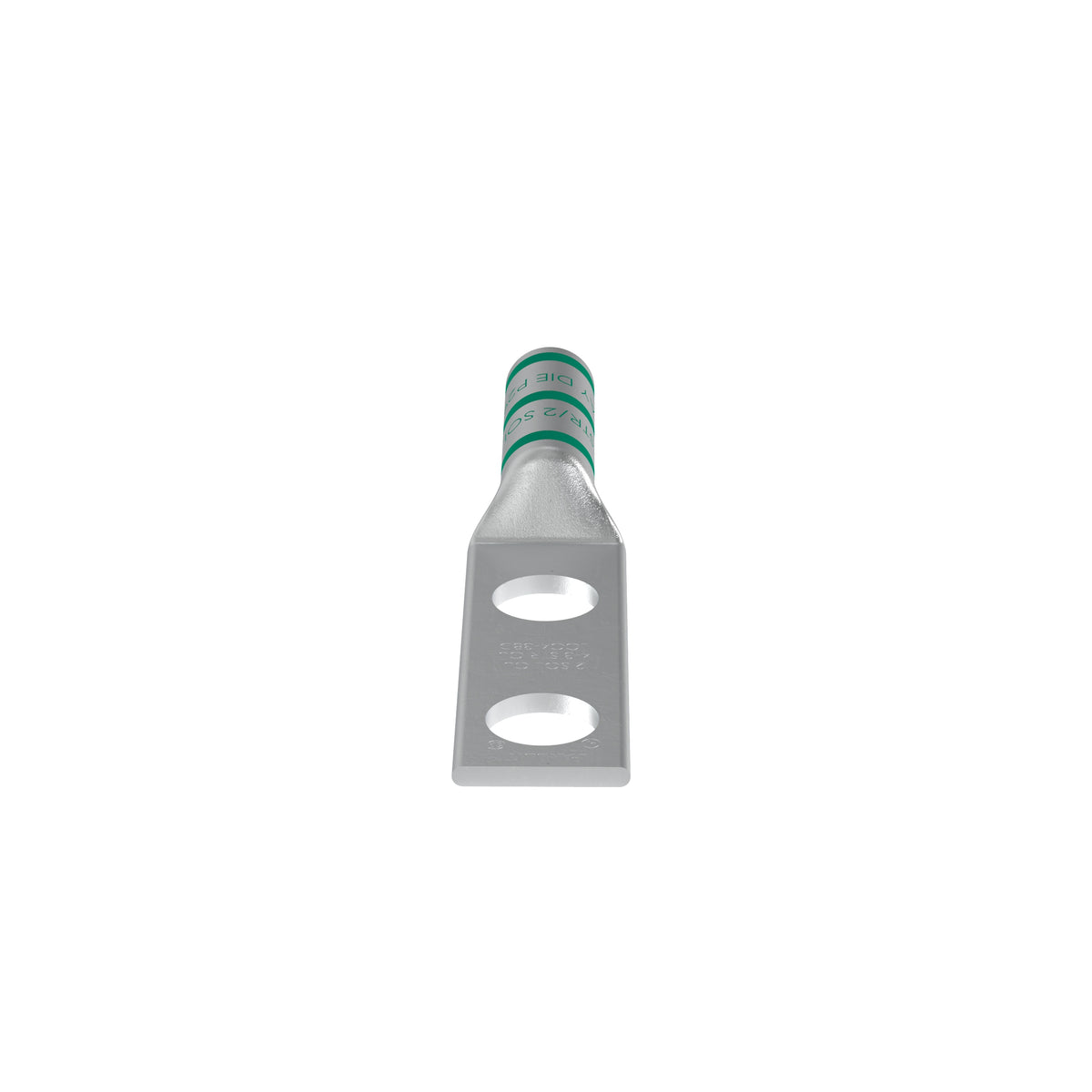 Panduit LCC4-38D-L | Pan-Lug Comp. Lug, Tin Plt Copper, Strt, Two 3/8" Stud, PK50