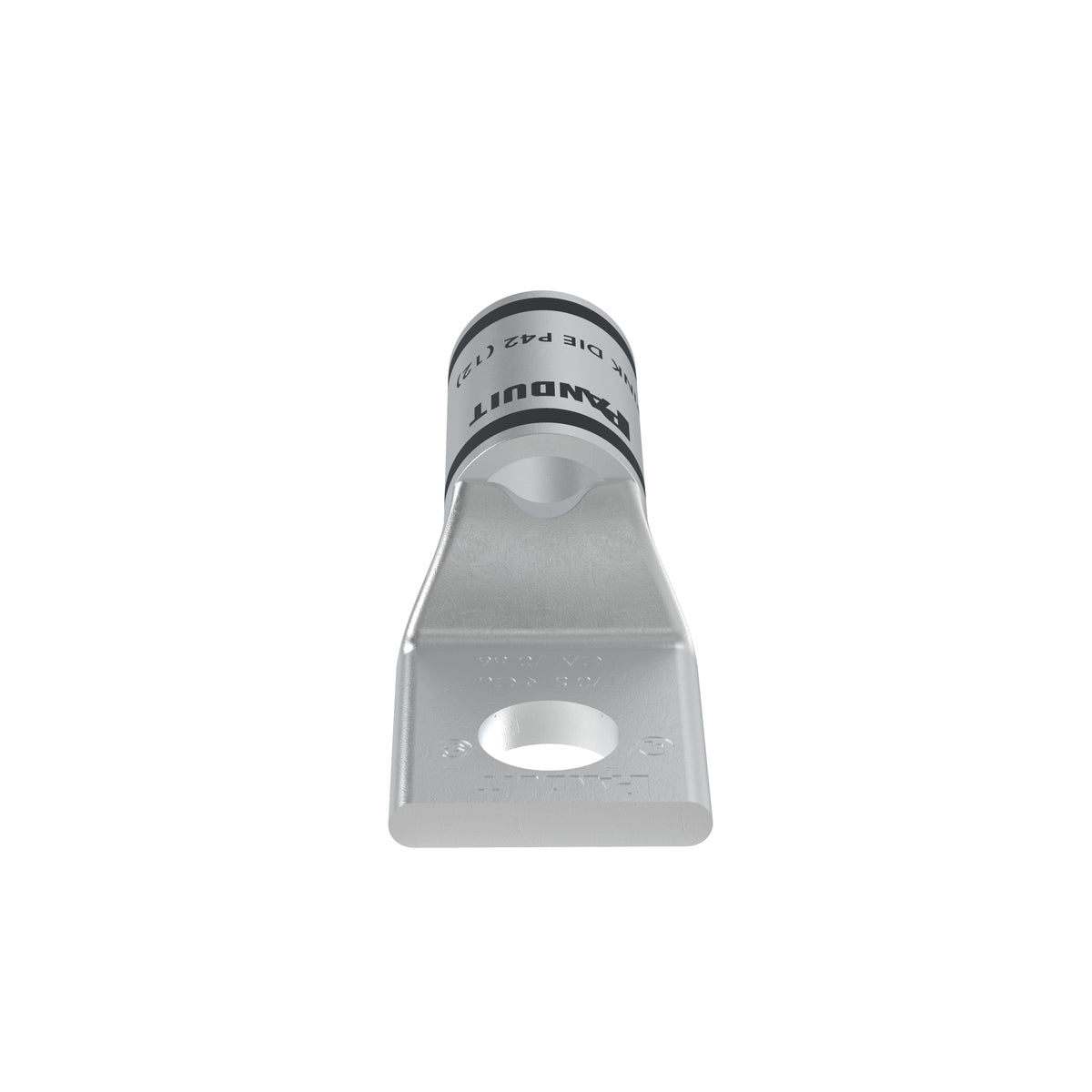 Panduit LCA1/0-56-X | Pan-Lug Comp. Lug, 1/0, Tin Plt Copper, Strt, One 0.31" Stud, PK10
