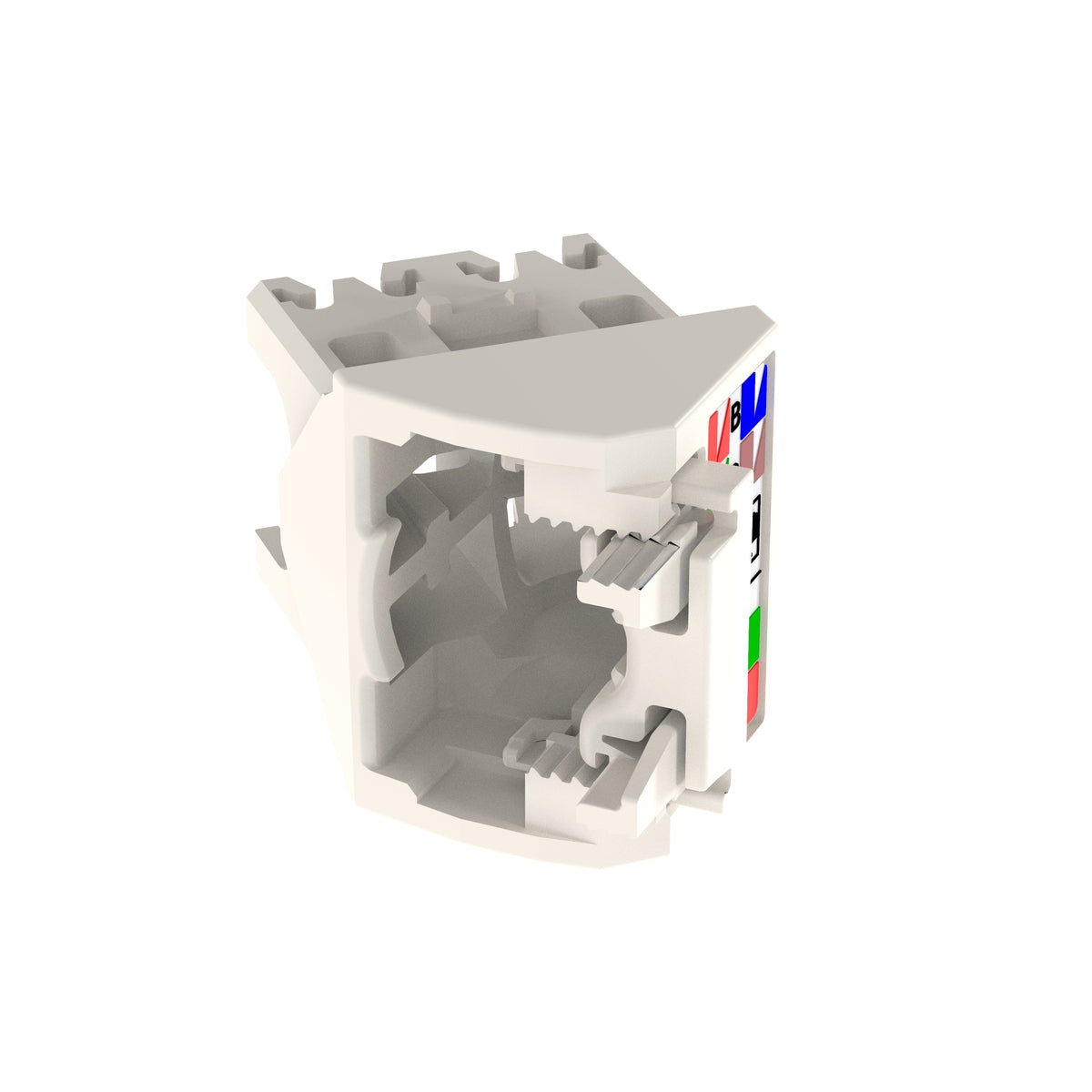 Panduit CJLRCAPIW-C | 45° Left/Right Angled Wire Cap for TX6™ PLUS Mini-Com® UTP TG Jack Module