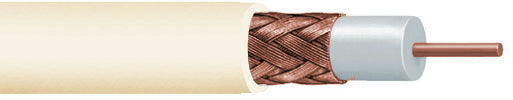 Commscope 2286V WTRL RG11 95 1000 | RG 11 Type 95% Braid Plenum Video Security Coaxial Cable, white jacket, 1000 ft (305 m) reel