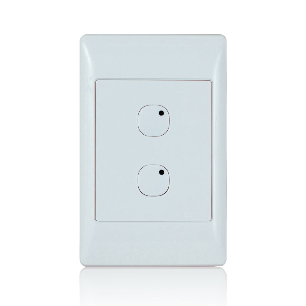 Leviton 113A00-3 | Omni-Bus 2-Button, Hardwired, White
