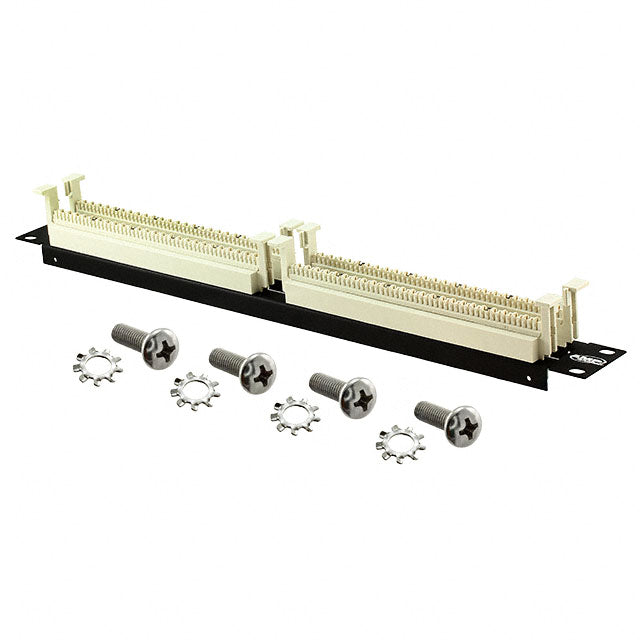 Commscope 558635-1 | 110Connect XC System Category 5e Rack Mount Panel Assembly, 1U, xc wiring block, 100 pair, black