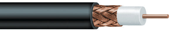 Commscope 5700 BKRL RG6 95 1000 | RG 6 Type 95% Braid Non-Plenum Video Security Coaxial Cable, black jacket, 1000 ft, (305 m) reel
