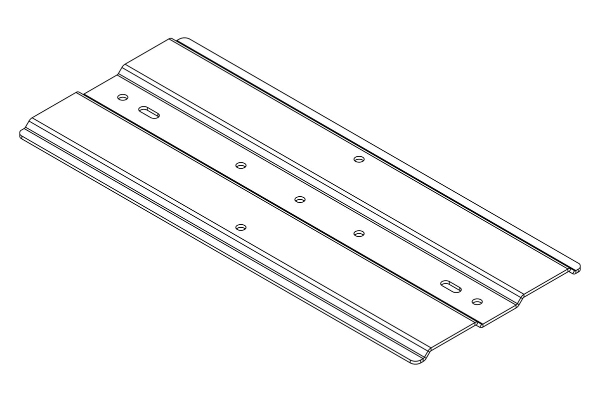 Chatsworth 12121-E18 | 6" (150 mm) Channel Rack-To-Runway Mounting Plate