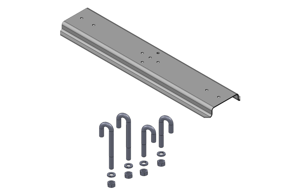 Chatsworth 12408-E24 | 3" (80 mm) Channel Rack-To-Runway Mounting Plate Using J-Bolts 20 to 24" (510 mm to 610 mm) W Runway
