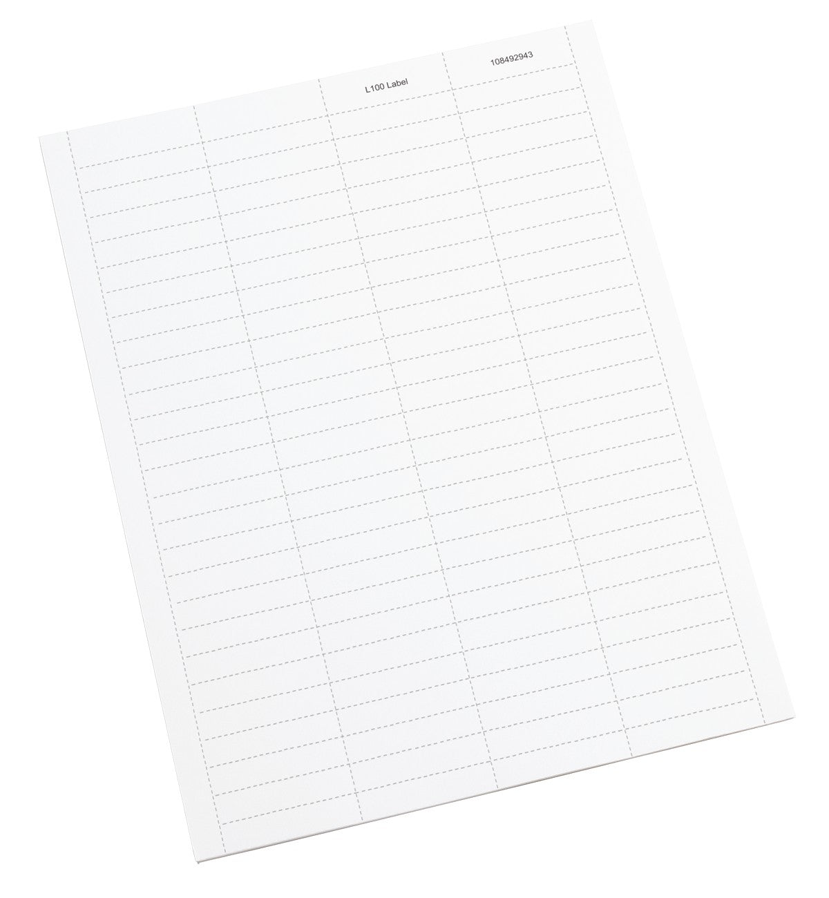 Commscope L LABELS | L Type Faceplate Label Card Sheet