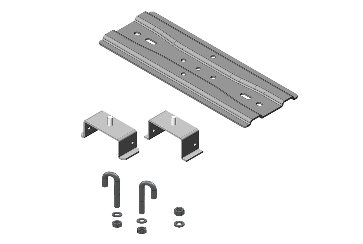 Chatsworth 12730-112 | 3" (80 mm) Channel Rack-To-Runway Mounting Plate with Bracket