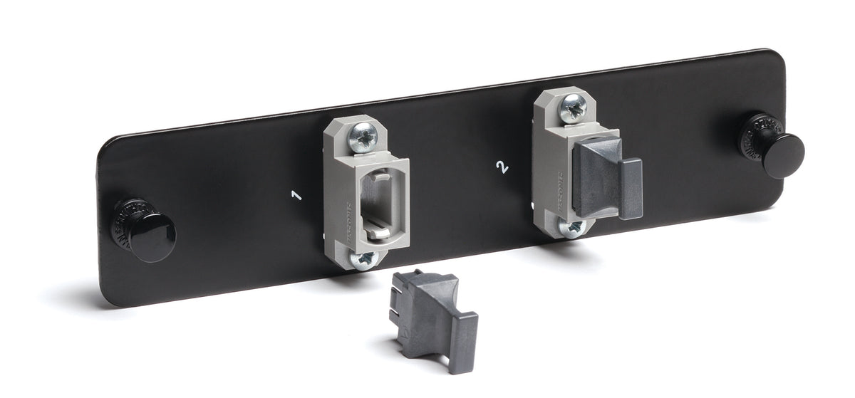 Commscope RFE-PNL-2-MPO | ReadyPATCH  Adapter Pack, Black, 1000-Type, with 2 12 fiber MPO adapters