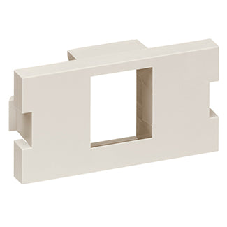 Leviton 41291-1MI | 1-Port MOS QuickPort Adapter, 1 Unit High, Ivory