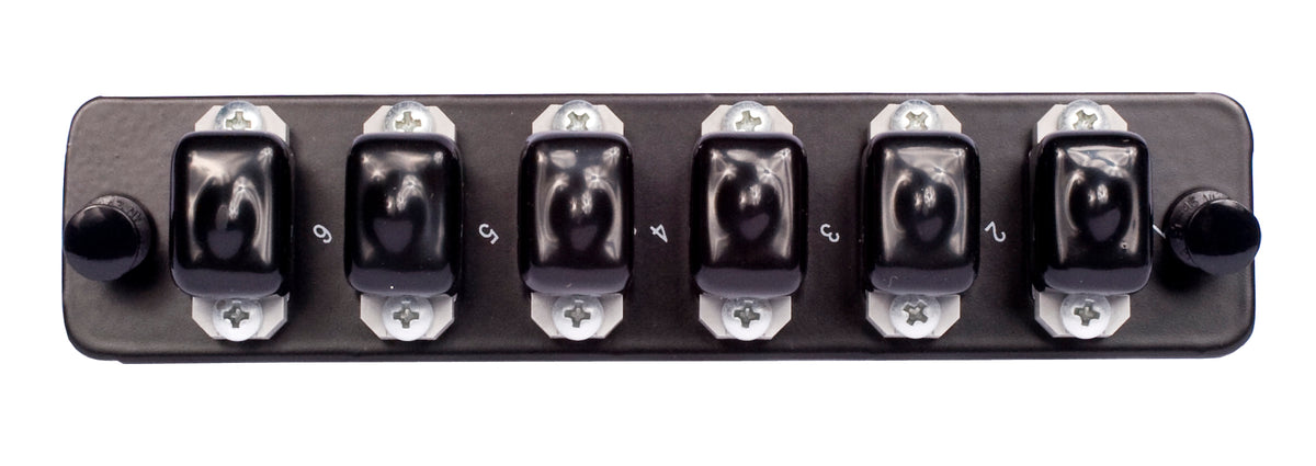 Commscope RFE-PNL-6-MPO | ReadyPATCH  Adapter Pack, Black, 1000-Type, with 6 12 fiber MPO adapters
