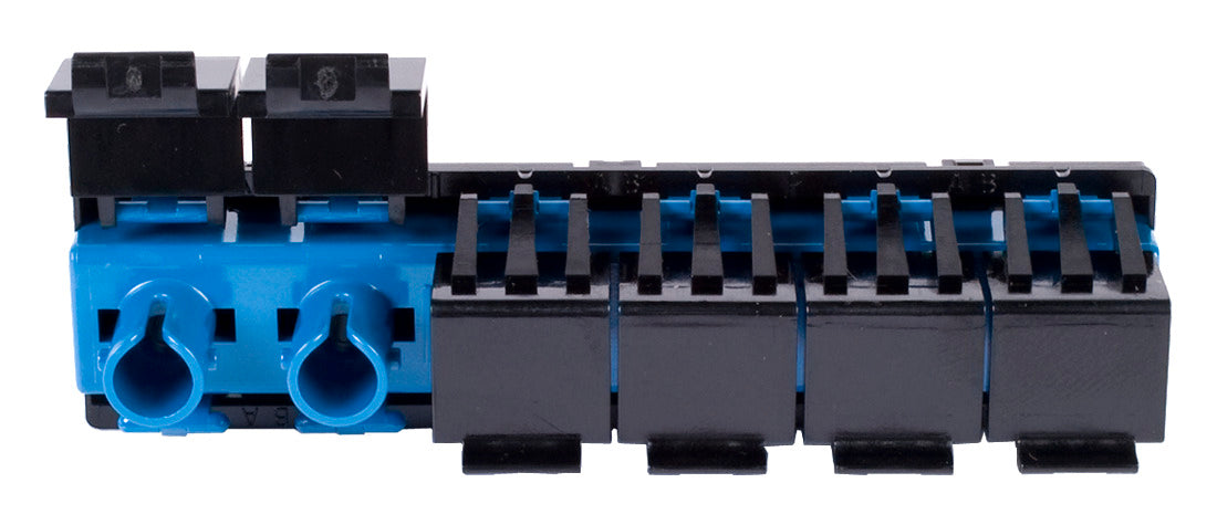Commscope SFAST06BL10BULKPACKSHUTTERED | TeraSPEED ST Multiport Shuttered Adapter, Blue, 10 Bulk Pack
