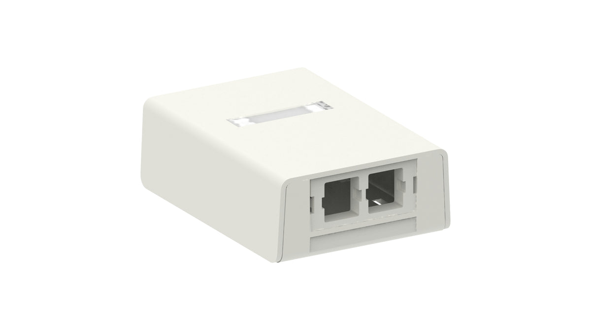 Commscope M202 PLENUM SMB-262 | M200 Plenum Surface Mount Box, two port white