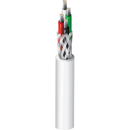 Belden 83348E 0091000 | Electronic, 4 C #24 Str SPC, TFE Ins, OA SPC Brd, TFE Tape Jkt, MIL-W-16878/4 (Type E)