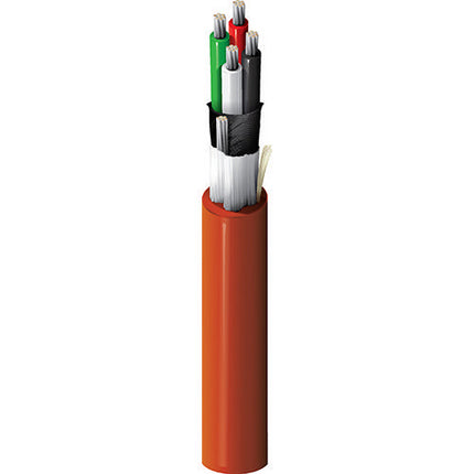 Belden 83396 002500 | Electronic, 4 C #22 Str TC, FEP Ins, OS, Silicone Jkt, AWM 4516