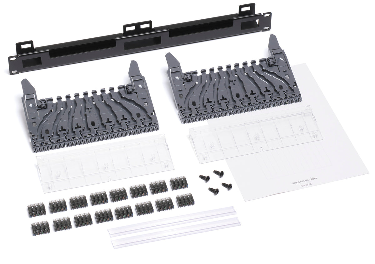 Commscope VP360-19PNL-KT | GigaSPEED X10D VisiPatch 360 19 In. 1U Panel with required connection hardware