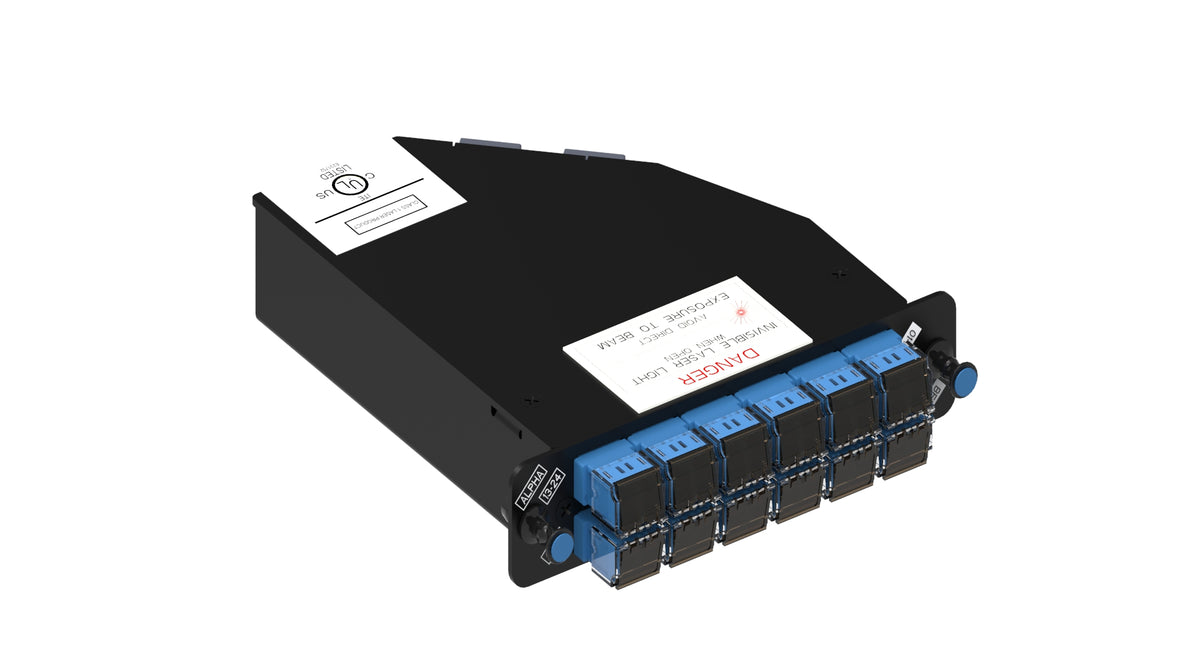 Commscope RFE-MOD-024-8W-MPO-LC02-KBL | ReadyPATCH Singlemode Keyed Module, 24 LC ports, blue