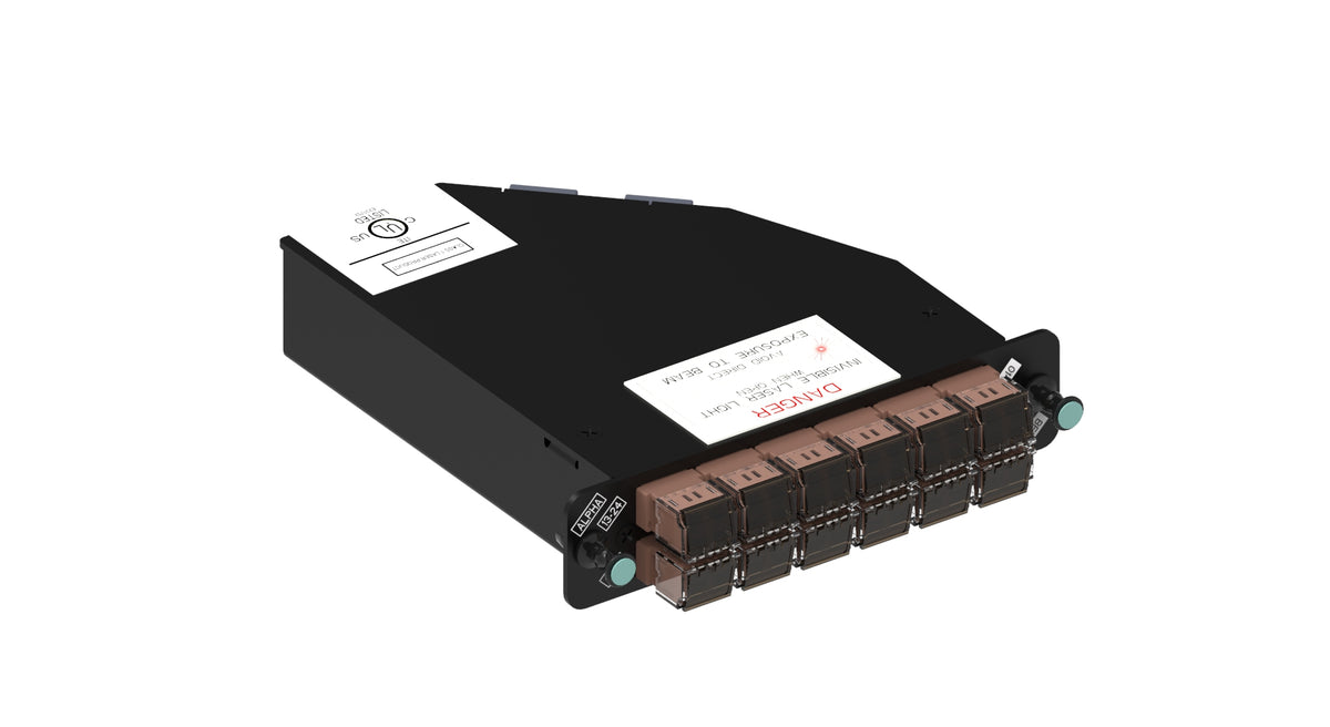 Commscope RFE-MOD-024-5K-MPO-LC02-KBR | ReadyPATCH Multimode OM4 Keyed Module, 24 LC ports, brown