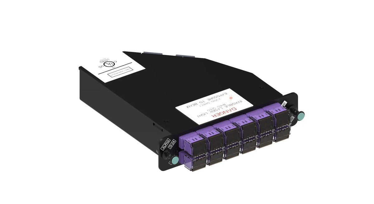 Commscope RFE-MOD-024-5K-MPO-LC02-KVI | ReadyPATCH Multimode OM4 Keyed Module, 24 LC ports, violet