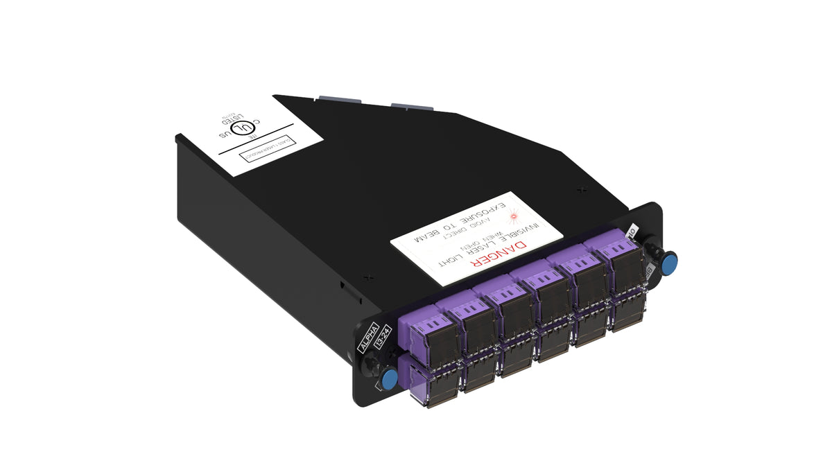 Commscope RFE-MOD-024-8W-MPO-LC02-KVI | ReadyPATCH Singlemode Keyed Module, 24 LC ports, violet