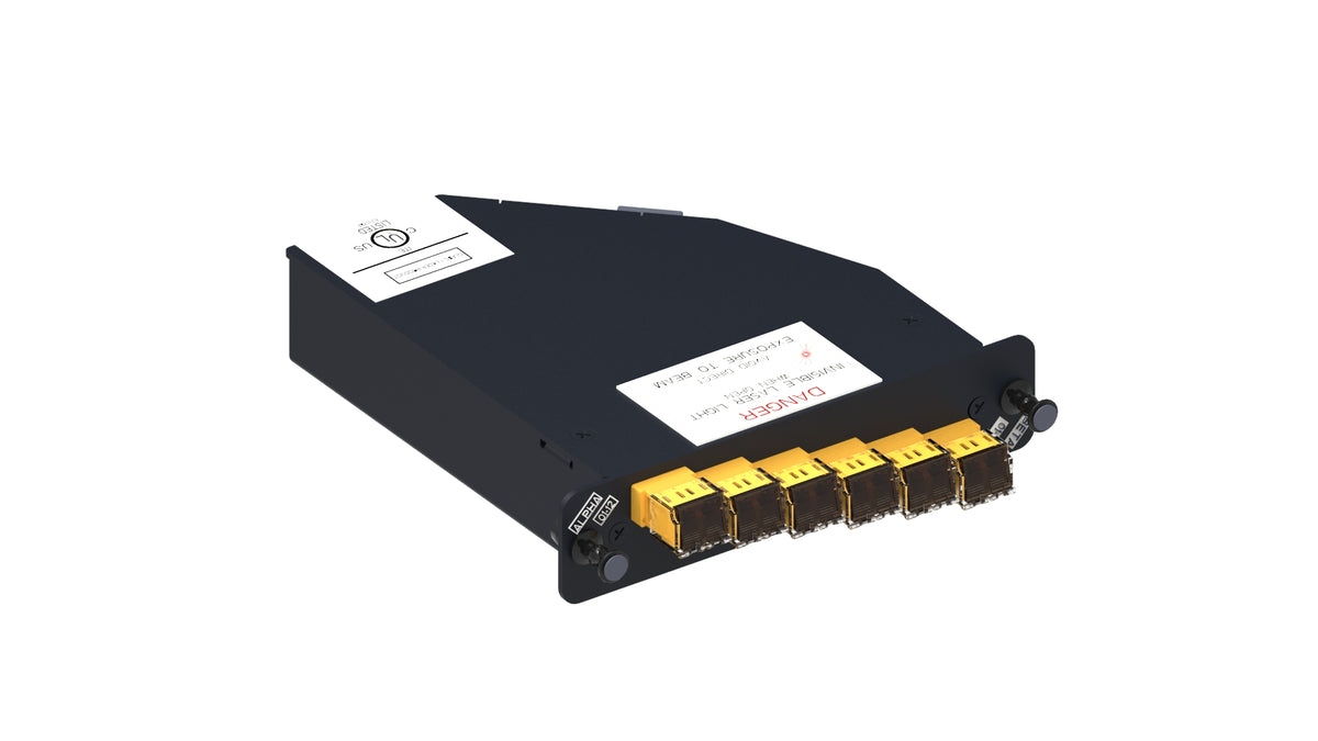 Commscope RFE-MOD-012-6F-MPO-LC02-KYL | ReadyPATCH Multimode OM1 Keyed Module, 12 LC ports, yellow