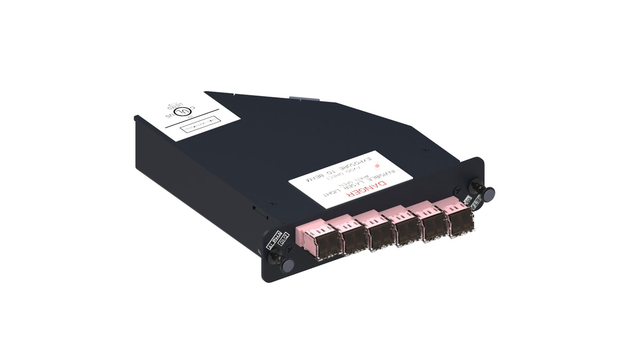 Commscope RFE-MOD-012-6F-MPO-LC02-KRO | ReadyPATCH Multimode OM1 Keyed Module, 12 LC ports, rose