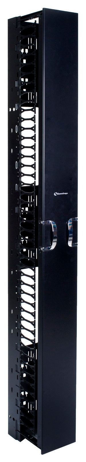 Commscope VCM-SS-84-6B | Vertical Cable Management Kit, 6in X 84in (152mm X 2134mm) Single Sided, With Door, Black
