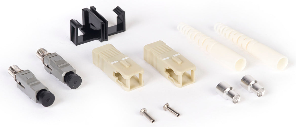 Commscope MDC-SCR-30-BG | LazrSPEED Pre-Radiused SC Connector for 3.0 mm Fiber Cordage, Duplex, multimode
