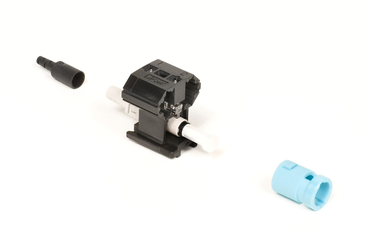 Commscope MFC-STF-09-5X | Qwik II  Connector, ST, OM3/4/5, Aqua, for 250/900um, single pack