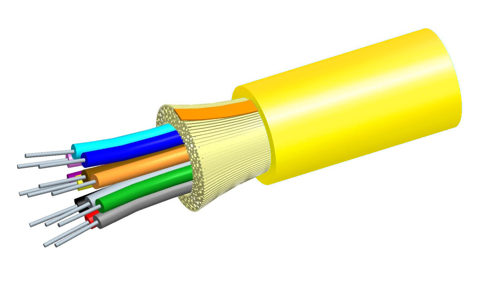 Commscope P024DS5LFSUYL | LazrSPEED Plenum Distribution Cable, 24 fiber single-unit
