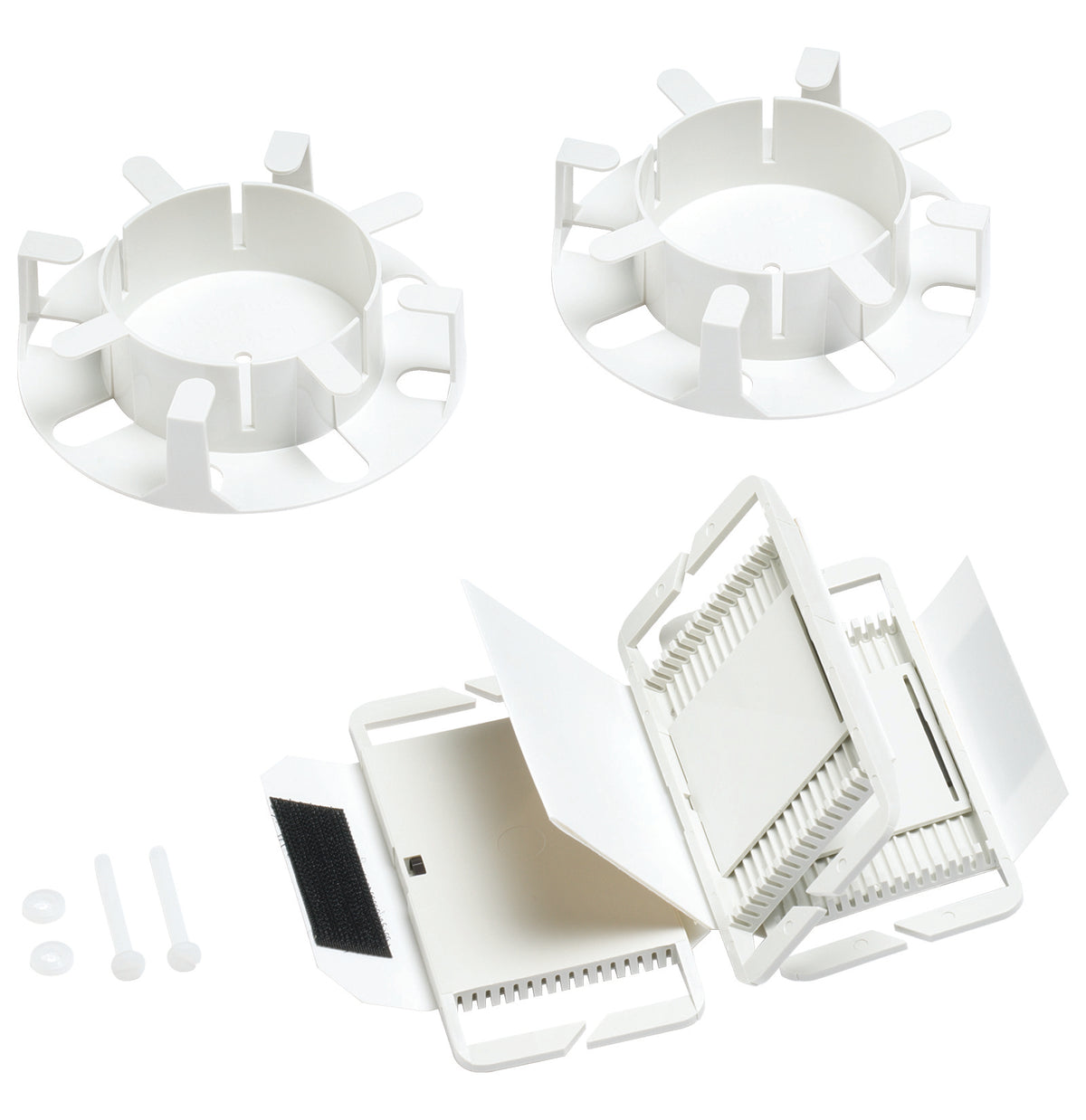 Commscope KITSW48SFS2FD | Splice Wallet Kit, 48 Single Fusion Splices (1x3x16), 1U/2U Shelf, 2 Fiber Drums