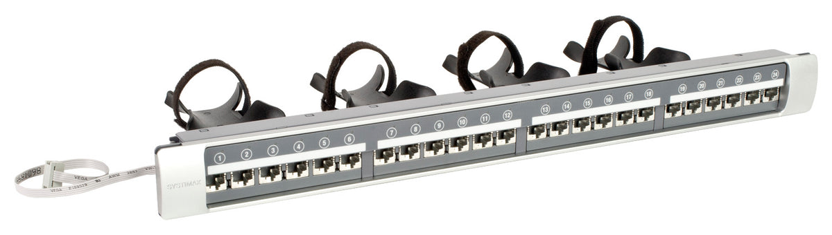 Commscope 360IPMEHD6B1U24 | SYSTIMAX 360 iPatch Evolve High Density F/UTP Modular Panel, 24 port