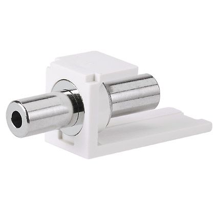 Panduit CM35MSCWHY | Pan-Net Stereo Coupler Module, 3.5MM, White