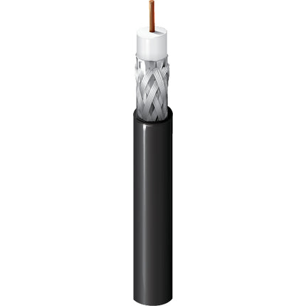 Belden 1695A | 75 Ohm SDI Coax, RG-6, 18 AWG Solid BC, Foil + 95% TC Braid, PVC Jkt, CMP