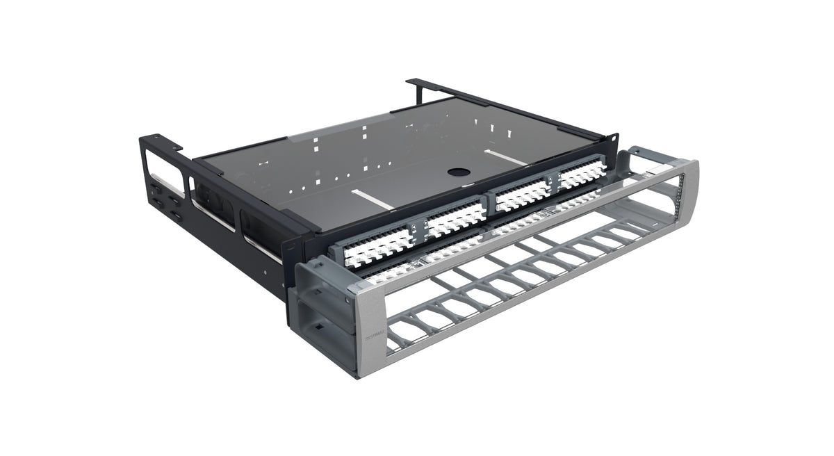 Commscope 360G2-IP-2U-192F-LC-DP-SD | SYSTIMAX 360 iPatch G2 2U 192F-LC Distribution Panel, Sliding Panel