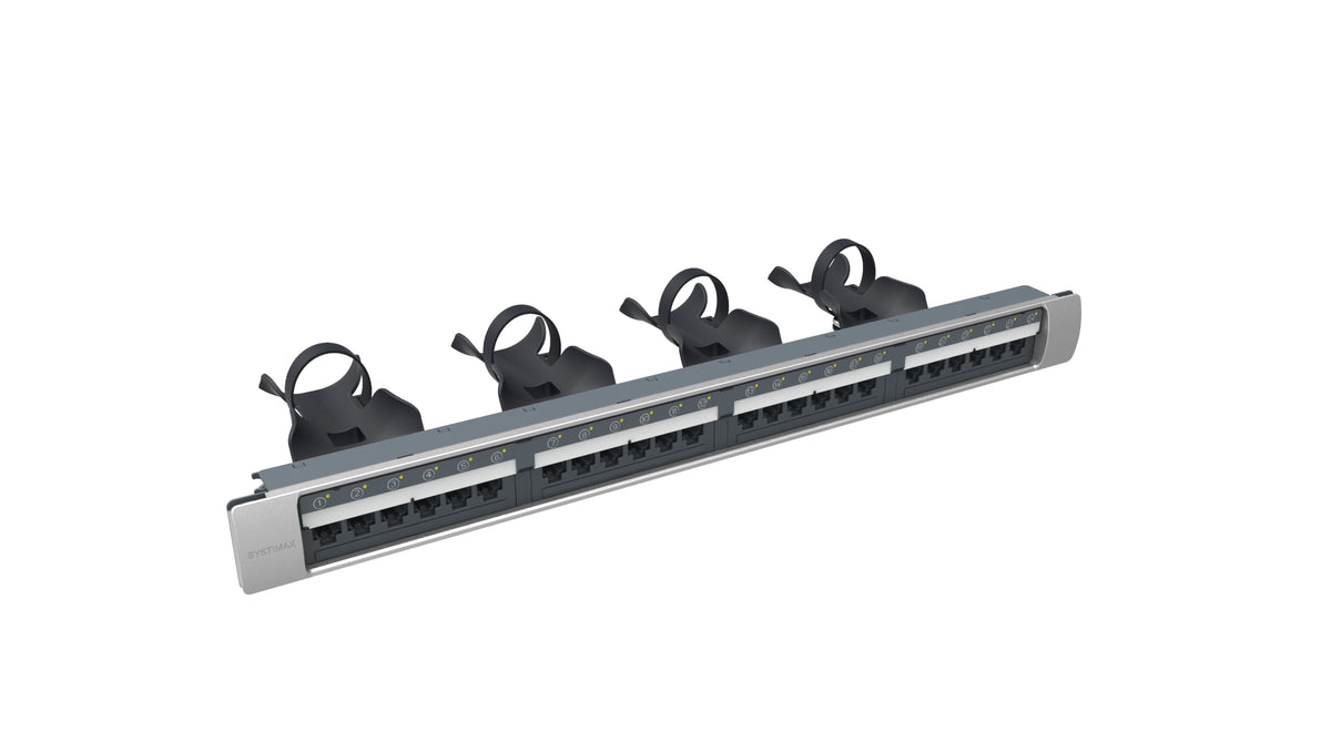 Commscope 360-IP-1100-E-GS6-1U-24 | SYSTIMAX 360 iPatch 1100GS6 Evolve U/UTP Patch Panel, 24 port