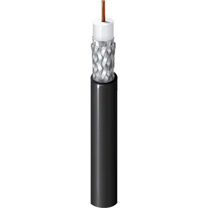Belden 1694A | 75 Ohm SDI Coax, RG-6, 18 AWG, Solid BC, Foil + 95% TC Braid, PVC Jkt, CMR