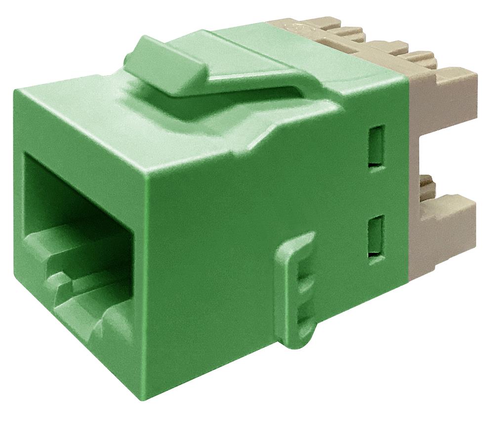 Commscope UKJ600-GRN | Uniprise UKJ Series Keystone Modular Jack, RJ45, category 6, T568A/T568B, unshielded, without dust cover, green